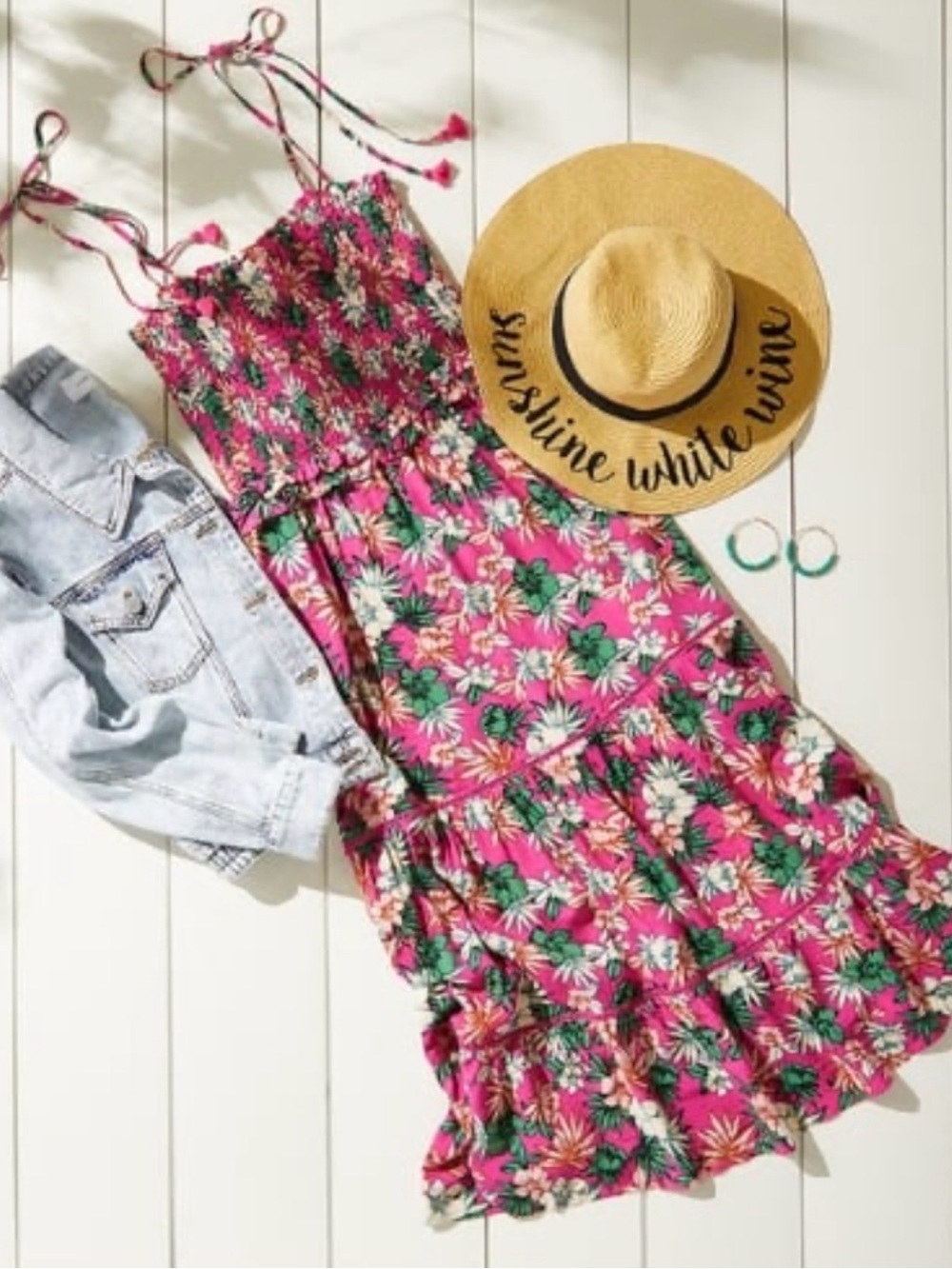 Lost + Wander Meet me in Bali Tropical Print Maxi Sundress